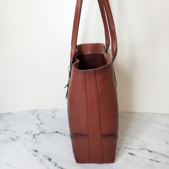 Frye Leather Ring Cognac Tote - Picture 3 of 8
